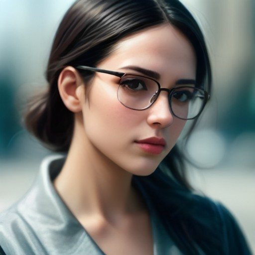 Persona che indossa occhiali smart e controlla le impostazioni sullo smartphone