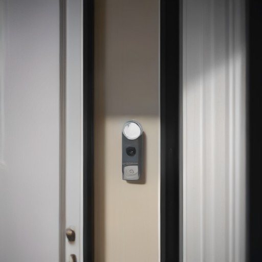 Videocitofono wifi installato accanto alla porta di casa